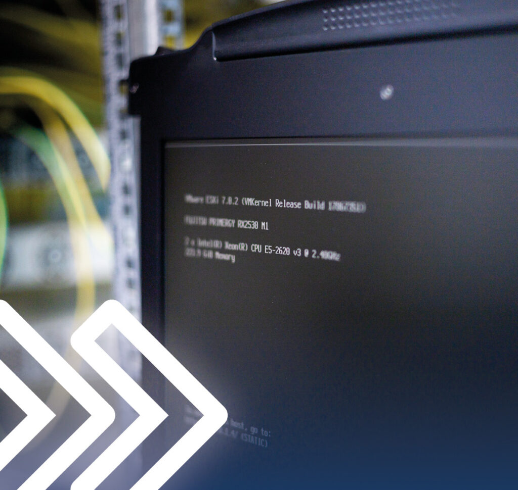 Server-Monitor mit technischen Details